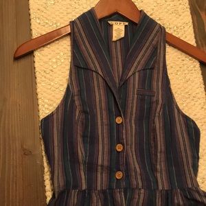 Striped linen dress